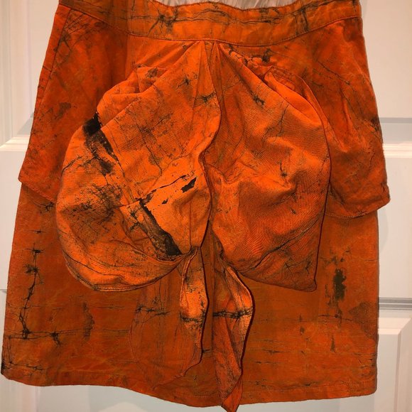 Sugarlips Orange Crinkle Dress - Picture 4 of 11